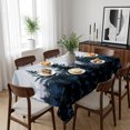 thumbnail image 6 of Forest Table Cloth Waterproof Tablecloths, Dark Blue Fall Bird Vintage Farmhouse Tree Tablecloth Dining Table Cover for Kitchen Party Tabletop Outdoor, Rectangle Tablecloth 52x70 Inch, 6 of 9