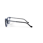 Bio Eyes Womens Willow Square Prescription Eyeglasses with Case, Grey