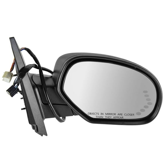 TRQ Mirror Power Folding Heated Signal Puddle Memory Textured Black RH for GM MRA08171 Fits select: 2007-2008 CHEVROLET TAHOE, 2007-2008 CHEVROLET SUBURBAN