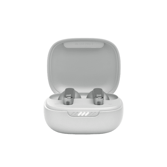 JBL Live Pro 2 TWS True Wireless Noise Cancelling Bluetooth Earbuds – Silver (Sold Without Manufacturer Warranty)