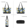 thumbnail image 6 of FORMRS Canvas Laptop Tote Bag for Women with 15.6" Computer Compartments Shoulder Handbag, Cartoon Lemon Leaves, 6 of 7