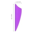 thumbnail image 2 of PAMINGONO 60Pcs Plastic Arrow Fletchings Purple Lightweight Vanes for Universal Archery Compatibility, 2 of 7