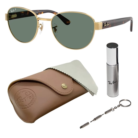 Ray-Ban RB3766CH CHROMANCE POLARIZED Square Shaped Sunglasses for Men & Women - Includes Official Rayban Eyewear Kit - Ideal Formal & Casual Wear Sunglasses - Grey Chromance Lens