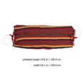 thumbnail image 2 of OULII Red Canvas Patio Hammock with Compact Design for Family Camping 11.4x59in, 2 of 5