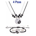 thumbnail image 2 of Juego de Collar y Pulsera Yin Yang Dragon, Pulseras de Cordón Ajustables, Colgantes de Dragón Yin Yang MADIOLA Parejas, 2 of 8