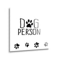 thumbnail image 2 of Dog Person Black Dog Pawprints 12 x 12 Glass Wall Hanging Sign, 2 of 4