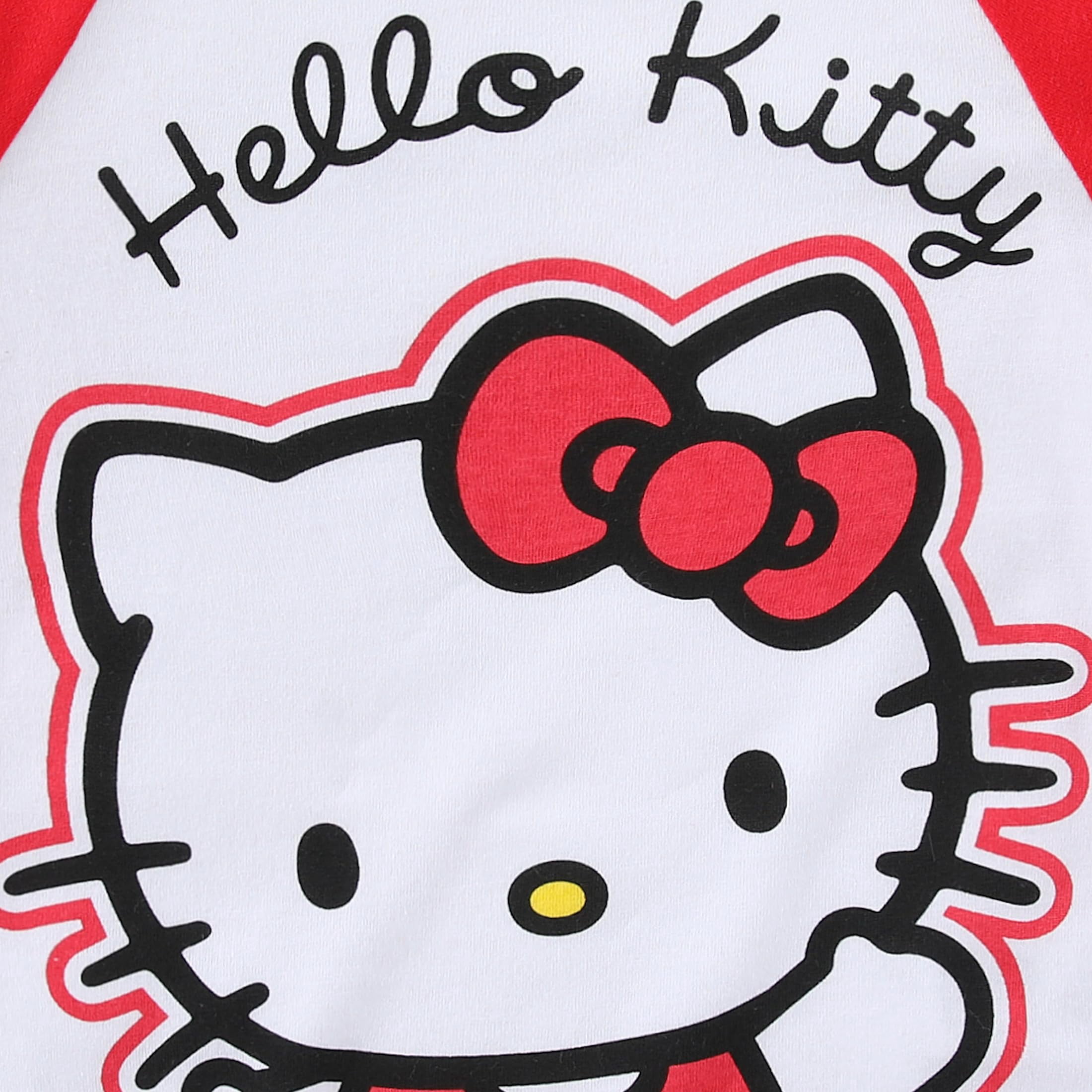 Hello Kitty Sanrio Long Sleeve Shirt and French Terry Pants Set (Girls), 2 Piece Set, Sizes 2T-12