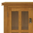 thumbnail image 5 of Artisan 30 inch Wide Solid Wood Low Storage Cabinet in Honey Brown, 5 of 5