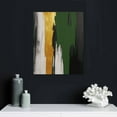 thumbnail image 4 of COMIO Abstract Green and Gold Canvas Wall Art Geometric Abstract Painting Dark Green Painting for Walls Large Minimalist Abstract Art Green and Gold Posters for Living Room Bedroom Decor, 4 of 4
