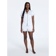 thumbnail image 3 of Joyspun Women's Dreamy Soft Collection Notch Collar Top and Shorts Pajama Set, 2-Piece, Sizes XS-3X, 3 of 6