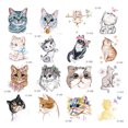 thumbnail image 1 of Etiqueta Engomada Del Tatuaje Temporal Tatuaje 3D impermeable lindo gato cuerpo tatuaje mariposa para hombres mujeres (A) Sywqhk Libre de BPA, 1 of 2