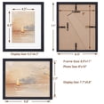 thumbnail image 6 of 8x10 Oak Wood Picture Frame with Real Glass & Mat for Room Display, 6 of 7