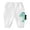 X4 White, variant on Apple Print Harem Pants, Lightweight Loose Casual Elastic Waist Trousers for Baby/Toddler Boys or Girls 3M-5Y,White