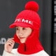 thumbnail image 3 of Gorro De Punto De Invierno, Conjunto De Bufanda, Gorro, Bufanda Con Cremallera, Orejeras, Gorros De Esquí Con Forro Polar, Gorro Térmico A Prueba De Viento, Calentador De Cuello Para Esquí Y Ciclismo Inevent AP007830-01, 3 of 6