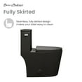 thumbnail image 6 of Dreux One Piece Elongated Toilet Left Side Flush in Matte Black 1.28 GPF, 6 of 14