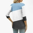 thumbnail image 5 of Cutuoiiu Loose 3/4 Sleeve Tops for Women Button V Neck Casual Tshirts Gifts, 5 of 5