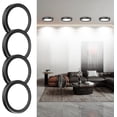 thumbnail image 1 of Lámparas para Recámara 15cm 6500K 12W Paquete de 4, Lámpara de Techo LED para Baño, Redonda Plafon Modernas para Cocina/Pasillo/Armario/Baño/Sala (Negro-Paquete de 4), 1 of 10