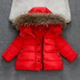 thumbnail image 2 of Toddler Girl's Long Parka Warm Winter Coat Water Resistan𝐭 Quilted Puffer Jacket Snow Outwear Kids Padded Down Coat, 2 of 9