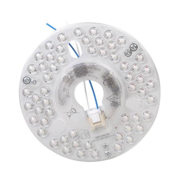 Magnetic Attachable 18W Ceiling Fan Light Board 130mm Wide Voltages PC Aluminum Materials Long Lasting Soft Glare Freely