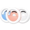 thumbnail image 4 of Selfie Ring Light, Clip-on Selfie Light para teléfono con cámara Pequeño Mini LED Ring Light Teléfono, computadora portátil, computadora, Tiktok, fotografía, video, maquillaje (rosa) JAMW Sencillez, 4 of 4