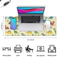 thumbnail image 5 of Long Mouse Pads for Desk,Cartoon Dinosaurs Volcanoes Palm Trees Desk Mats on Top Of Desks, Desk Mouse Pad Extra Large with 3mm Non-Slip Base and Stitched Edge for Gaming,Work,Home 31.5"x11.8", 5 of 5