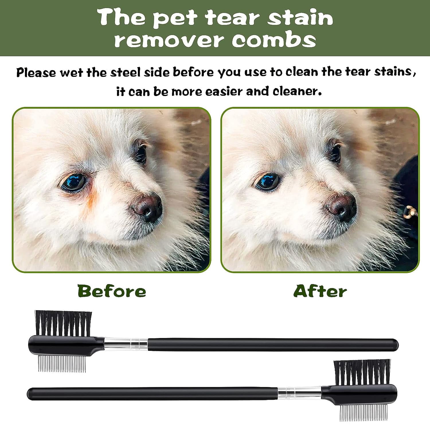 Eye Discharge Dog Eye Gunk Comb Flea And Tick Prevention For Small - Main Image