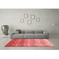 thumbnail image 3 of Ahgly Company Indoor Square Abstract Red Contemporary Area Rugs, 8' Square, 3 of 4