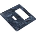 thumbnail image 3 of Nadoabtm Outlet Covers Realistic Deep Blue Marble Pattern 1 Toggle 1 Rocker Combination Decorative Wall Plate Light Switch Cover Plate Electrical Switch Plates for living Room Home Decor, 3 of 8