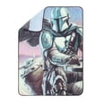thumbnail image 1 of The Mandalorian Silk Touch Kids Fleece Throw, 100% Polyester, 1 of 6