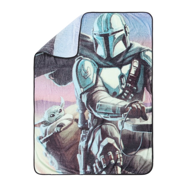 The Mandalorian Silk Touch Kids Fleece Throw, 100% Polyester