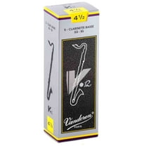 Vandoren Bass Clarinet V.12 Reeds, Strength 4.5, 5-pack