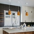 thumbnail image 5 of Ding 2.25 in. Lip Fitter Stone Crackle Glass Oblong Pendant Lamp Shade, 5 of 5