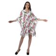 thumbnail image 2 of Moomaya Women's Short Tassel Kaftan Casual Swimwear Swimsuit Cover Up Short Beach Caftan Dress, 2 of 7