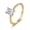 2 Carat, variant on Luxury Delicate 1&2&3 Carat Rectangle Moissanite Rings for Women - Wedding Engagement Gold Plated Jewelry Gift - Passes Tester