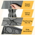 thumbnail image 6 of FDW 10ft x 10ft Gray Outdoor Canopy, Waterproof and 2 Sidewalls, 6 of 7