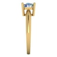 thumbnail image 3 of Clara Pucci 14K Yellow Gold 1.5ct BlueMoissanite Solitaire Ring for Women, 3 of 7