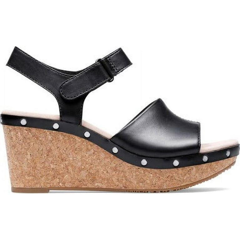 Women s Clarks Annadel Clover Wedge Sandal Walmart