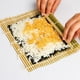 thumbnail image 4 of Tapete para sushi de cocina asiática, 9,5 x 9,4 pulgadas, bambú natural, 4 of 5
