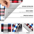 thumbnail image 3 of Ryvnso Checkered Grid-b2 Dish Drying Mat for Kitchen Countertop 16x18 Small Dish Pad Drainer Rack Dish Sink Mats, 3 of 7