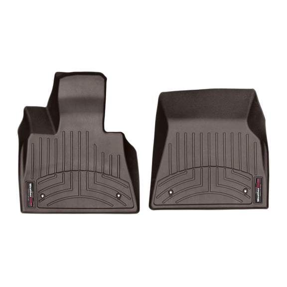 WeatherTech Custom Fit FloorLiners compatible with BMW X5 50i, X7 40i, X7 50i, X7 M50i, ALPINA XB7, X7 M60i - 1st Row (Driver & Passenger), Cocoa