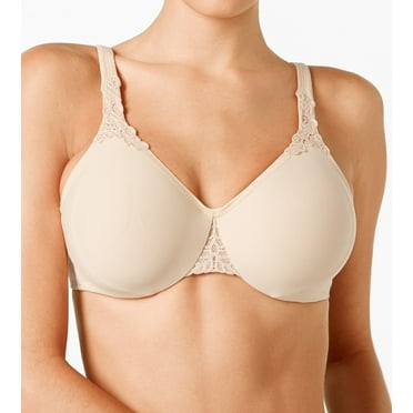 Wacoal womens Bodysuede Ultra Full Figure Seamless Underwire Bra, Sand, 34D