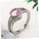 thumbnail image 5 of FENGGUIQU Anillo Rosa Con Zirconia Para Mujer Accesorio En Oficina Y, 5 of 8