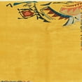thumbnail image 1 of Ahgly Company Indoor Square Abstract Yellow Abstract Area Rugs, 4' Square, 1 of 6