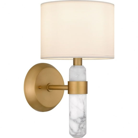 Quoizel Kimberly 1-Light Brushed Weathered Brass Wall Sconce