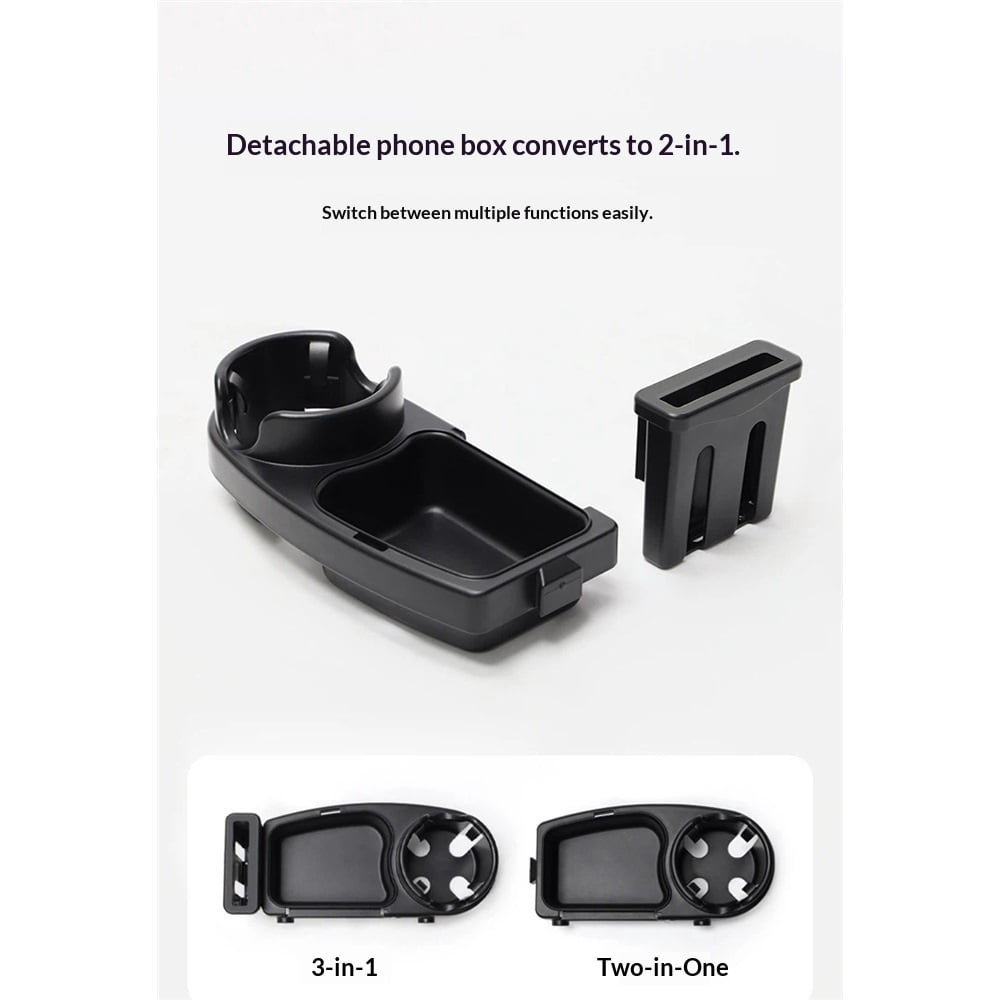 Universal Stroller Snack Tray, 3 in 1 Stroller Cup Holder with Phone Holder and Silicone Flexible Arms Grip, (Snack Tray)
