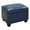 Blue PU, variant on Pemberly Row Storage Ottoman - Espresso