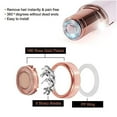thumbnail image 2 of DAMAIE Facial Hair Remover Replacement Blade Heads, 18K Rose Gold Plated Replacement Heads 3pcs, 2 of 4