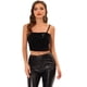 thumbnail image 1 of Disfraz de Halloween Camisola de terciopelo con tirantes finos y lentejuelas brillantes para mujer Negro XL, 1 of 4