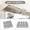thumbnail image 4 of Accreate 5-Pack Commercial Range Hood Baffle Filters, 430 Stainless Steel Grease Filter, 4 Grooves, Heavy-Gauge Design for Restaurant Exhaust Hoods, 4 of 6