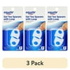 (3 pack) Equate Gel Toe Spacers with Loop, 2 Count, One Size Fits Most, Toe Separator